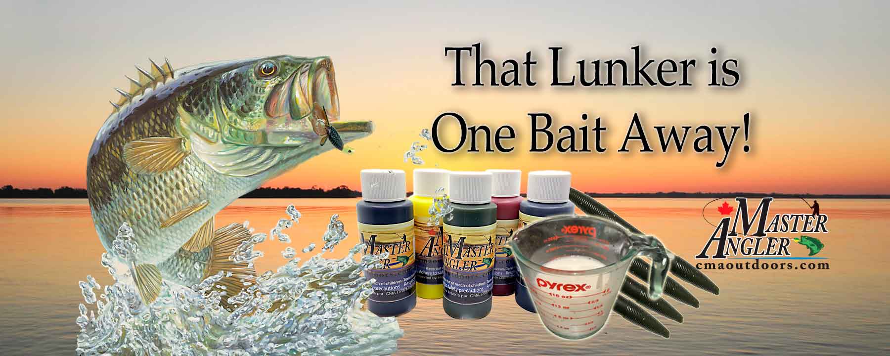 Largemouth bass attacking soft plastic bait made by you. That Lunker is one bait away