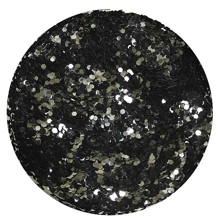 Glitter black - high heat soft bait making