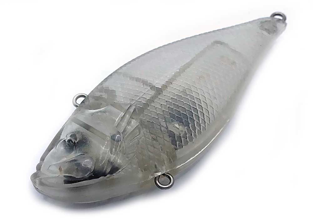 Lipless shad blank - unpainted lure body