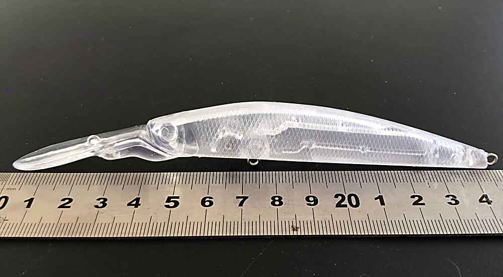 Unpainted Jerkbait blank - 5pk