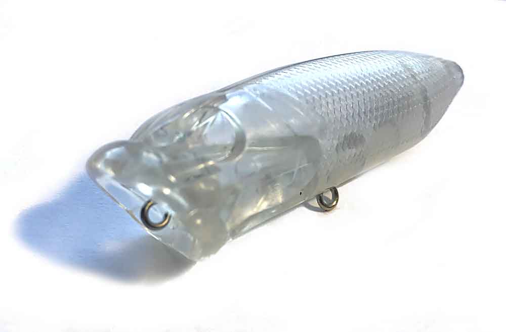 stubby popper lure blank -unpainted