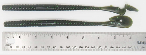 8" curly tail worm  soft plastic baits