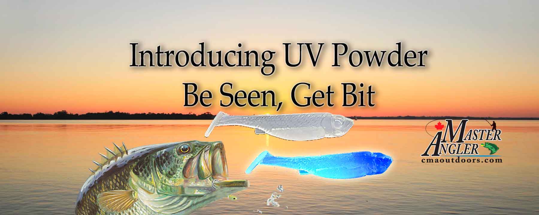 UV powder for UV reactive baits