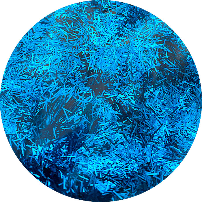 Whisker glitter blue