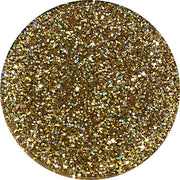 Gold holographic glitter for soft plastic bait making