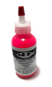 Fluorescent Pink soft plastic bait colour