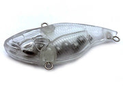 Lipless crank blank - unpainted lure body side view