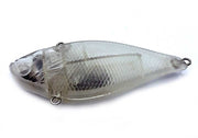 Lipless shad blank - unpainted lure body side view