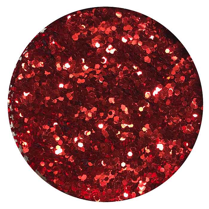 Glitter red - high heat soft bait making