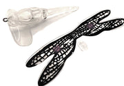 dragonfly top water lure blank - unpainted