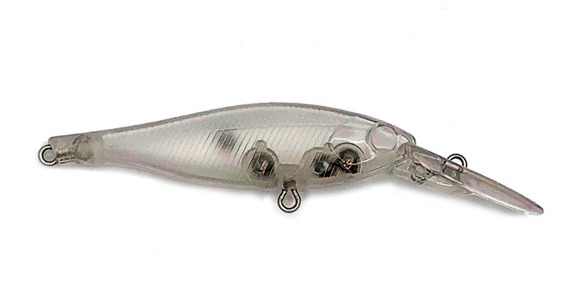 Rattlin minnow unpainted crank bait fishing lure