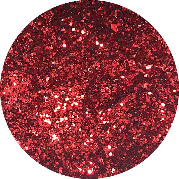 red glitter .015 - soft bait making